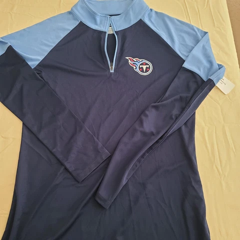 Tennessee Titans NFL Fanatics Blue Quarter Zip Sweater Womens Size M - New! Cover