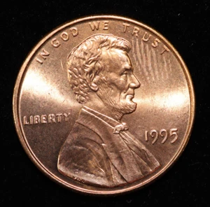 1995 Lincoln Memorial Cent 1C MS RD Uncirculated - Picture 1 of 2