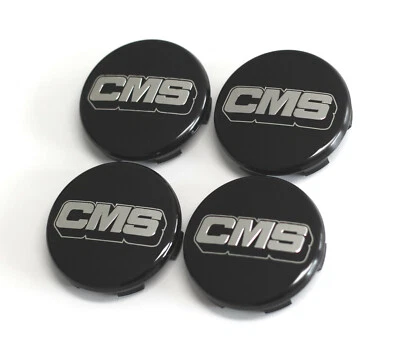 NEU CMS 4x 60mm Schwarz Black Felgendeckel Nabendeckel Nabenkappen 35M004  - Bild 1 von 3