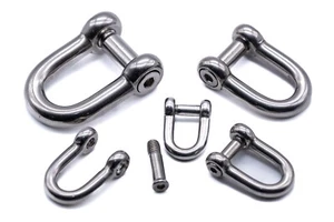 Stainless steel hex dee shackle allen key flush pin (316 A4) 5mm 6mm 8mm 10mm - Picture 1 of 11