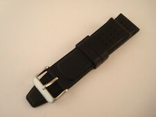 Wrist Watch Strap - Rubber Divers Style - Black Colour