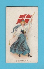 FLAGS  -  LAMBERT  &  BUTLER  -  FLAG GIRLS OF ALL NATIONS  -  DENMARK   -  1908
