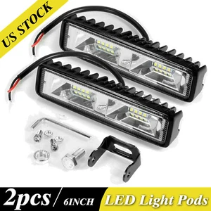 Luces de trabajo de cubierta/mástil LED LED marino de 6" para barra de luz de inundación de barco EE. UU. - Imagen 1 de 10