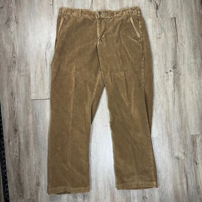VTG J. Crew Corduroy Pants 38x31 Brown Cotton Wide Leg Baggy Y2K Straight - Image 1 of 4