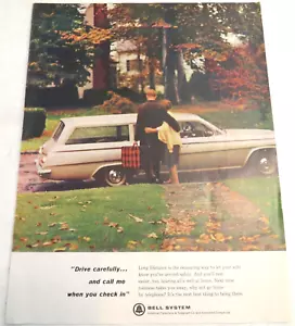 1964 Print Ad Bell System American Telephone & Telegraph Drive Carefully Call Me - Picture 1 of 1