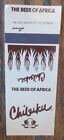 CHIBUKU BEER MATCHBOOK COVER FROM SOUTH AFRICA EMPTY MATCHCOVER -E1