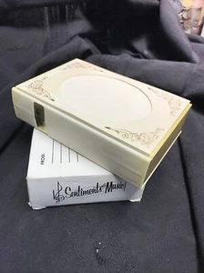 Vintage Sentiments with Music-Windup Musical Book w/Photo Slot 1970s - Picture 1 of 8