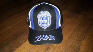 ZETA PHI BETA SORORITY BASEBALL HAT Z PHI B BLACK WHITE BASEBALL HAT SORORITY #6 - Picture 1 of 2