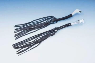 Suzuki Boulevard & Intruder - Embrague y palanca de freno flecos/borlas de cuero 12" Foto 1 de 3