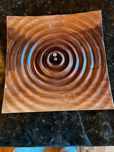 3D Walnut Sculpture of Water Drop - Bild 1 von 2