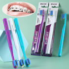 Orthodontic V-Shaped Toothbrushes Teeth Clean Brush Dental Oral Care Toothbrush.