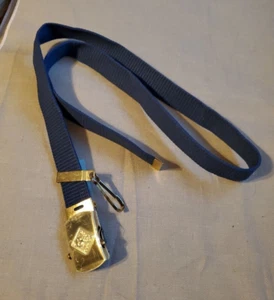 Official Cub Scout BSA Belt (81393) M/L Up to 39" Waist Solid Brass Buckle NWT - Picture 1 of 7