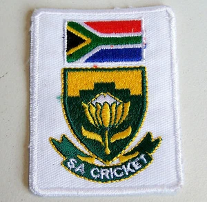 SA SOUTH AFRICA CRICKET 2003 WORLD CUP SOUVENIR PATCH WOVEN CLOTH SEW-ON BADGE - Picture 1 of 1