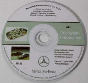 Mercedes R129 300SL 500SL Werkstattinformation Einführungsschrift CD Deutsch - Bild 1 von 1