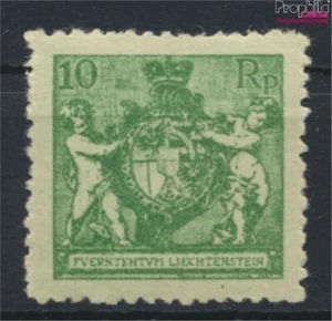 Liechtenstein 50B dentado L 12 1/2 con charnela 1921 escudo de armas (9789251 - Imagen 1 de 1