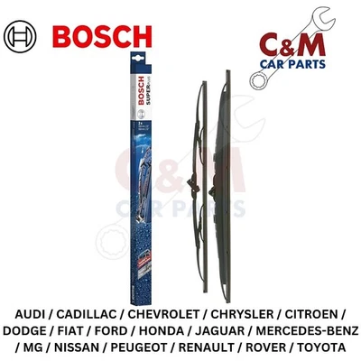 Juego de escobillas limpiaparabrisas delantero alerón Bosch Superplus para Rover 75 Tourer - 2001-2005 Foto 1 de 3