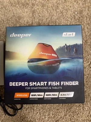 Deeper Start Smart Fish Finder For Smartphones and Tablets NEW Open box - Image 1 of 4