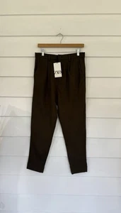 New ZARA MAN KNIT TROUSERS Comfort pants SKINNY GREEN BROWN 31 X 24 Medium - Picture 1 of 21