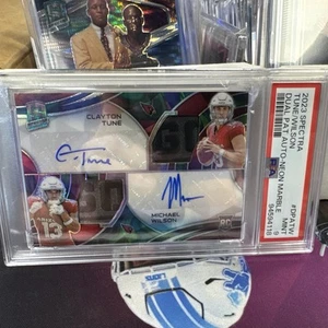 Clayton Tune Michael Wilson 2023 Spectra Rookie Launrdy Tag Autograph /4 PSA 9 - Picture 1 of 3