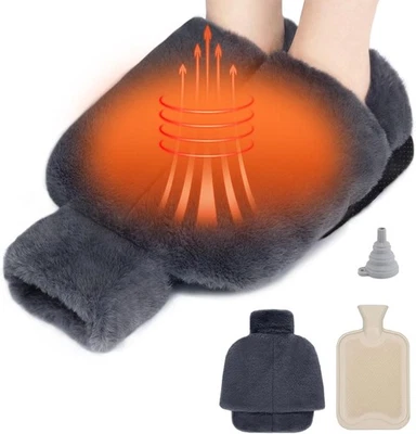 Fußwärmer Ohne Strom Flauschige Wärmflasche Kinder & Erwachsene Winter Geschenk - Bild 1 von 4