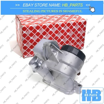 11428611284 OEM FEBI carcaça de filtro de óleo com refrigerador para BMW 530I 530XI 2006-07 - Imagem 1 de 4