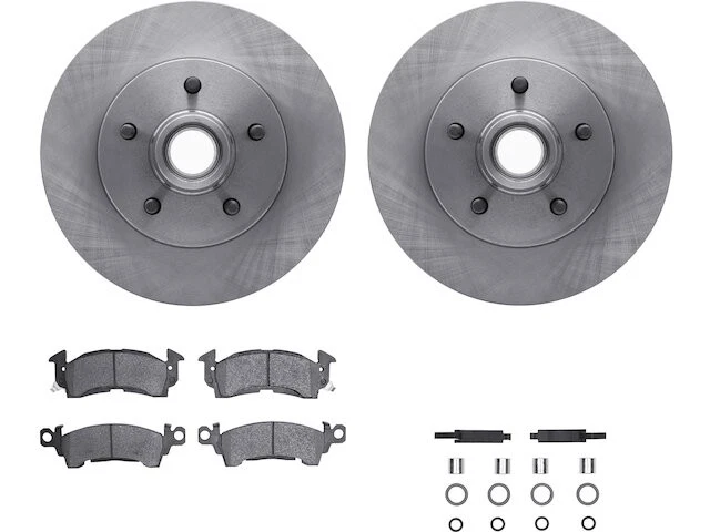 Front Brake Pad and Rotor Kit For 93-95 Chevy GMC G20 G2500 G1500 GF99F5 Foto 1 de 1