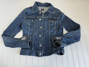 Giacca camionista AG Adriano Goldschmied Robyn denim piccola donna - Foto 1 di 3