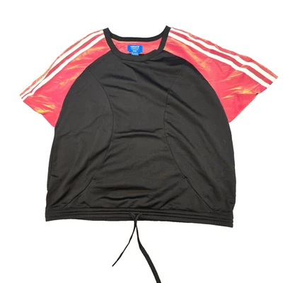 Camisa Adidas feminina 8 preta Rita Ora Ritaora Space Shifter trevo tamanho 8 - Imagem 1 de 4