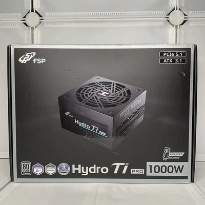FSP Hydro Ti PRO 1000W ATX 3.1 PCIe 5.1 (HTI-1000M-GEN5) - Image 1 of 4