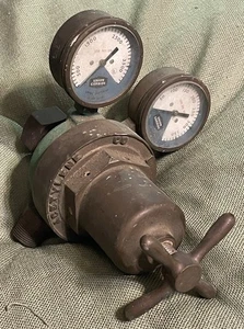 Vintage "OXWELD ACETYLENE CO" Schweißen (R-32-R) SAUERSTOFFREGLER (UNION CARBIDE) - Bild 1 von 12