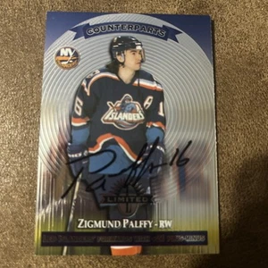 Zigmund Palffy Signed 1997 Counterparts #12 Card Islanders Auto AU Donruss - Picture 1 of 13