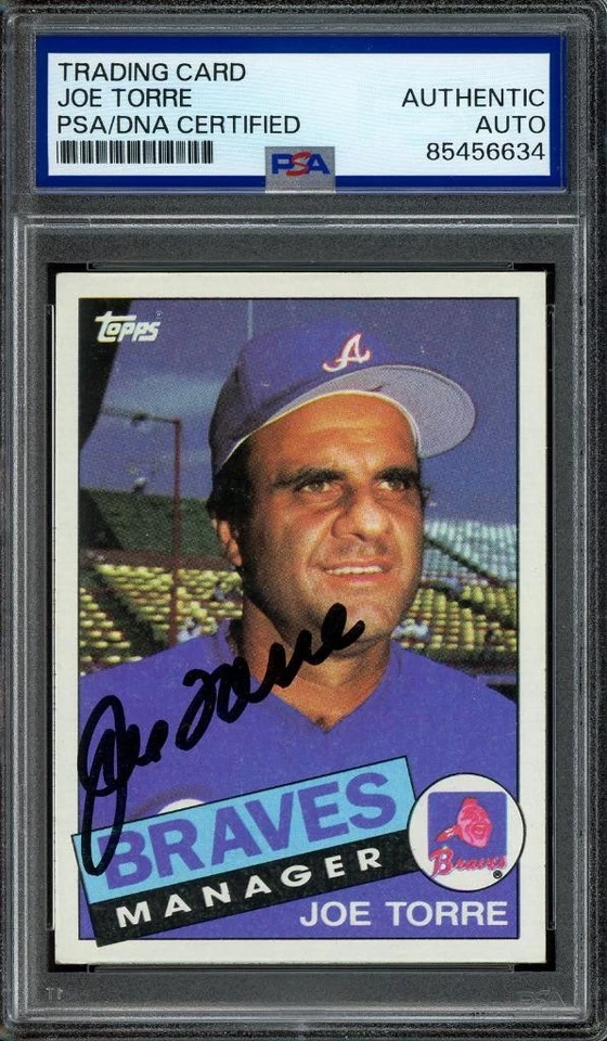 1985 Topps JOE TORRE signed card (Braves/Yankees - autograph) HOF - PSA/DNA cert - Image 1 of 1