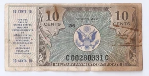 US Military Payment Certificates 10 cents series 472 - Picture 1 of 2