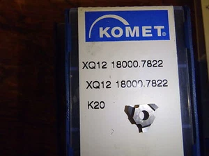 5 Komet XQ12 18000.782 K10 Carbide Inserts - Picture 1 of 1