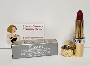 Guerlain KISSKISS Hydro-soft Lipstick SPF 8 ~ ROUGE SATIN AMOUR No # 105 - Picture 1 of 6