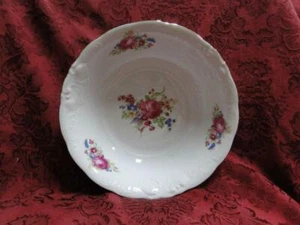 Wawel WAV11, Floral Sprays, Embossed: Round Serving Bowl, 9 x 2 1/2" Tall - Picture 1 of 6