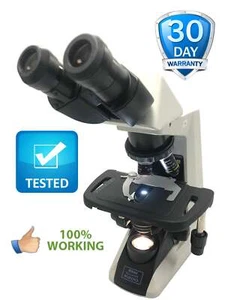 Nikon Eclipse E200 Binocular Educational Microscope 3 Objectives 4X 10X 40X - Picture 1 of 12
