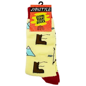 Oooh Yeah Into the Wild Socks Mens Dress Socks OSFM Size 8-13 Gift Him - Picture 1 of 5