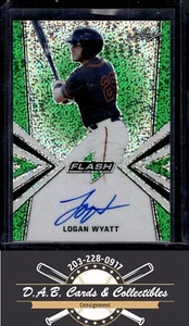 2019 Leaf Flash #BA-LW1 Logan Wyatt Green Auto #/15 A04 - Picture 1 of 2