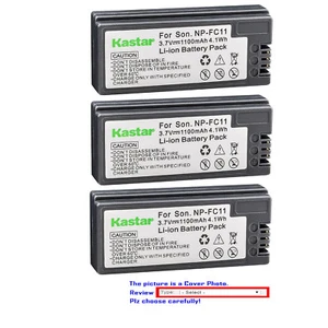 Kastar Replacement Battery for Sony NP-FC10 NP-FC11 & Sony Cyber-shot DSC-V1 - Picture 1 of 7