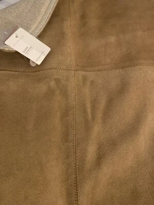 Funda de almohada Pottery Barn de gamuza 20x20 nueva con etiquetas camel Foto 1 de 2