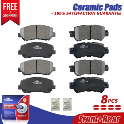 Juego de pastillas de freno de disco delanteras y traseras de cerámica aptas para Mazda CX-5 2013 2014 2015 Foto 1 de 4