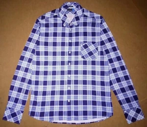 J.Lindeberg Jackson Slim-Fit Jersey Printed Check Shirt Men's - L - Picture 1 of 7