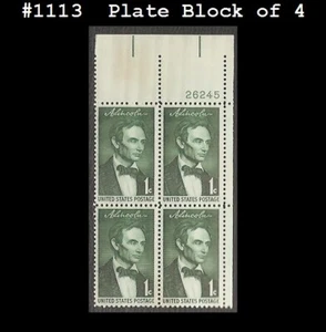 USA4 #1113 MNH PB4 Abraham Lincoln - Picture 1 of 1