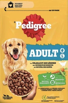 (€ 4,71 /kg) Pedigree Adult Geflügel & Gemüse Hundefutter trocken 7 kg - Bild 1 von 2