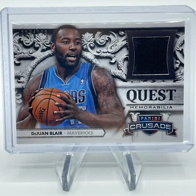 2013-14 Panini Crusade Quest Memorabilia Card #43 DeJuan Blair Jsy /299 Mavs - Image 1 of 3