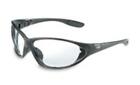 Uvex UVX-S0600 Safety Glasses Seismic Black Frame With Clear Hardcoat Lens And