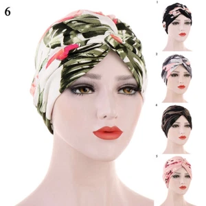 Women Chemo Headwear Hair Hats Head Wrap Folding Muslim Bandanas Scarf Turb ) - Picture 1 of 16