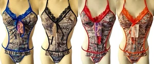 Sexy Bodysuit Lingerie One Piece Teddy Babydoll Bedroom Outfit One Size 6-14 - Picture 1 of 25