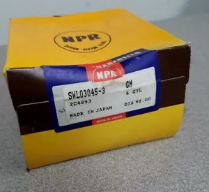 NPR GM 6 CYL PISTON RING SET dia 92.00 SWL03045-3 2C4893 - Foto 1 di 3
